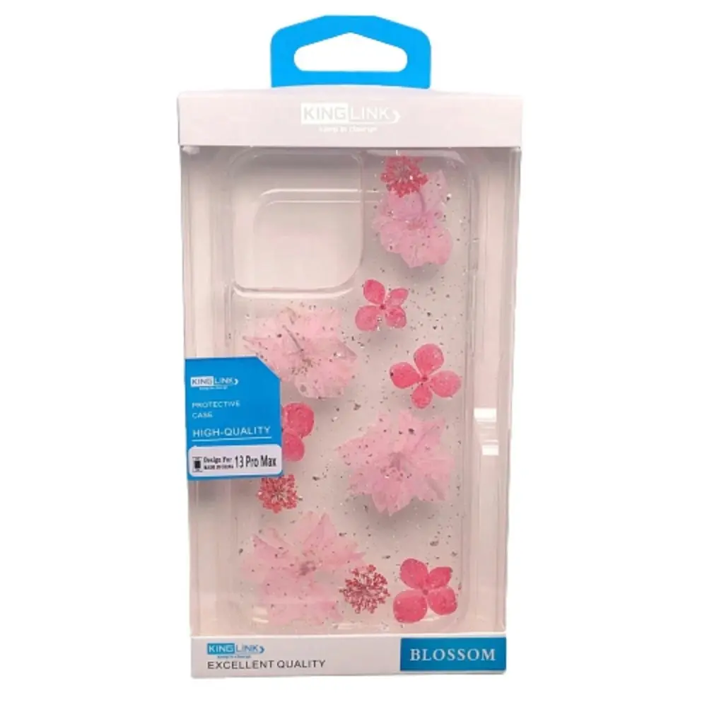 King Link Real Flower Crystal Hard Case For iPhone 6/7/8/SE2 4.8" - Pink