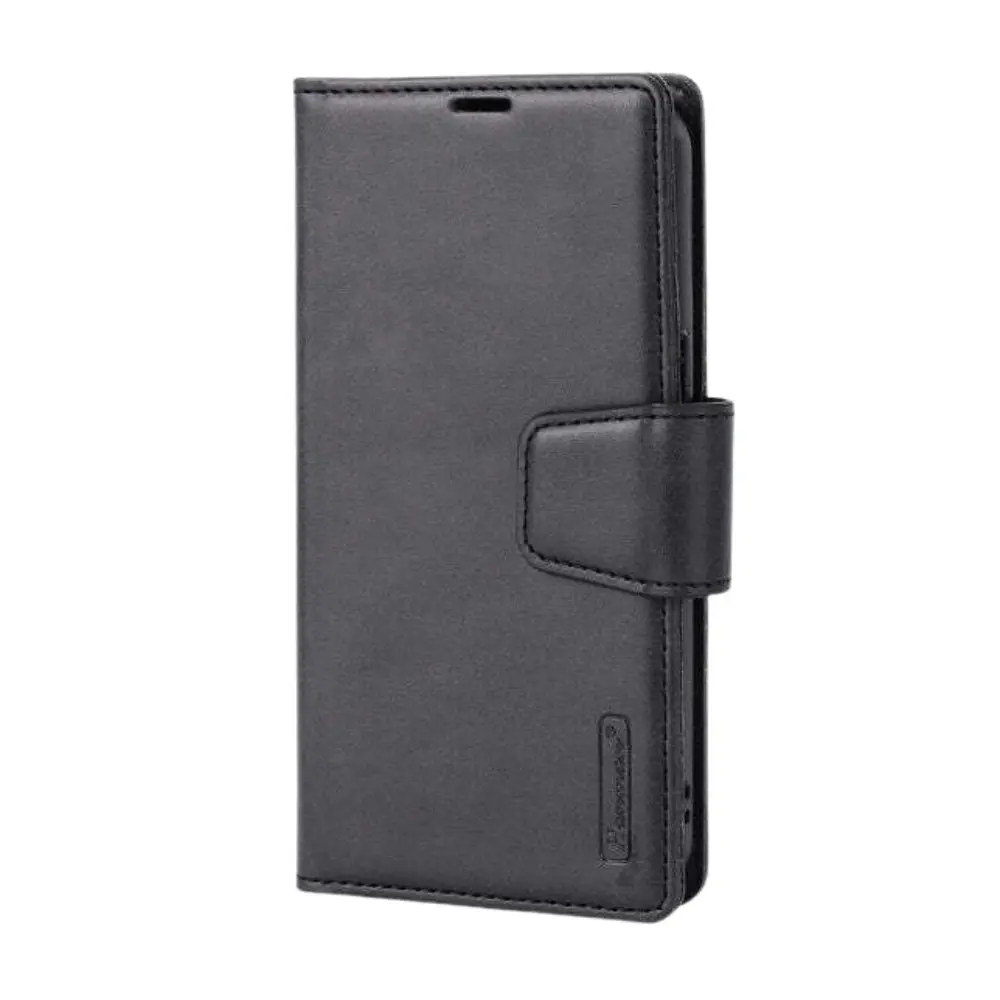 HANMAN 2-in-1 Detachable Wallet Case for iPhone 15 (6.1") - Black