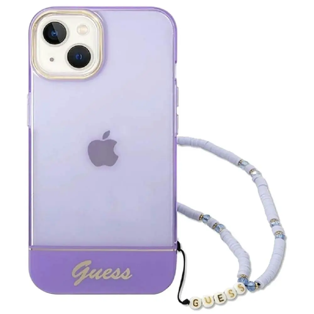 Guess Double Layer Case With Strap For iPhone 14 6.1" - Purple