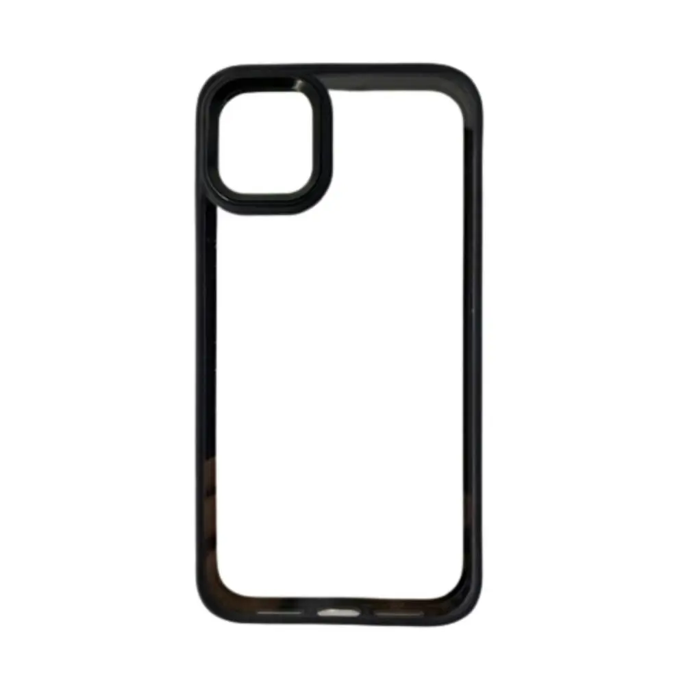 King Link Symmetry Hard Case For iPhone 12 / 12 Pro 6.1" - Clear/Black