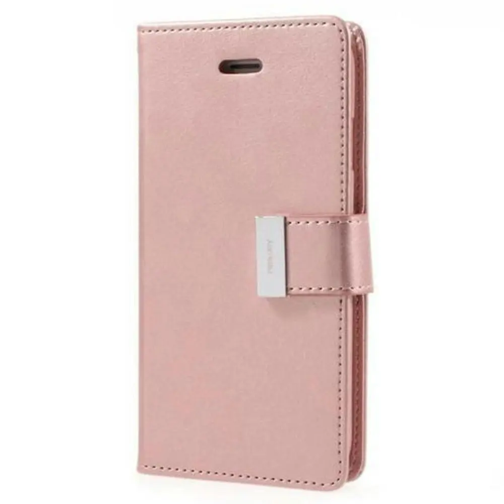 Goospery Rich Diary Book Case For iPhone 7 / 8 - Rose Gold