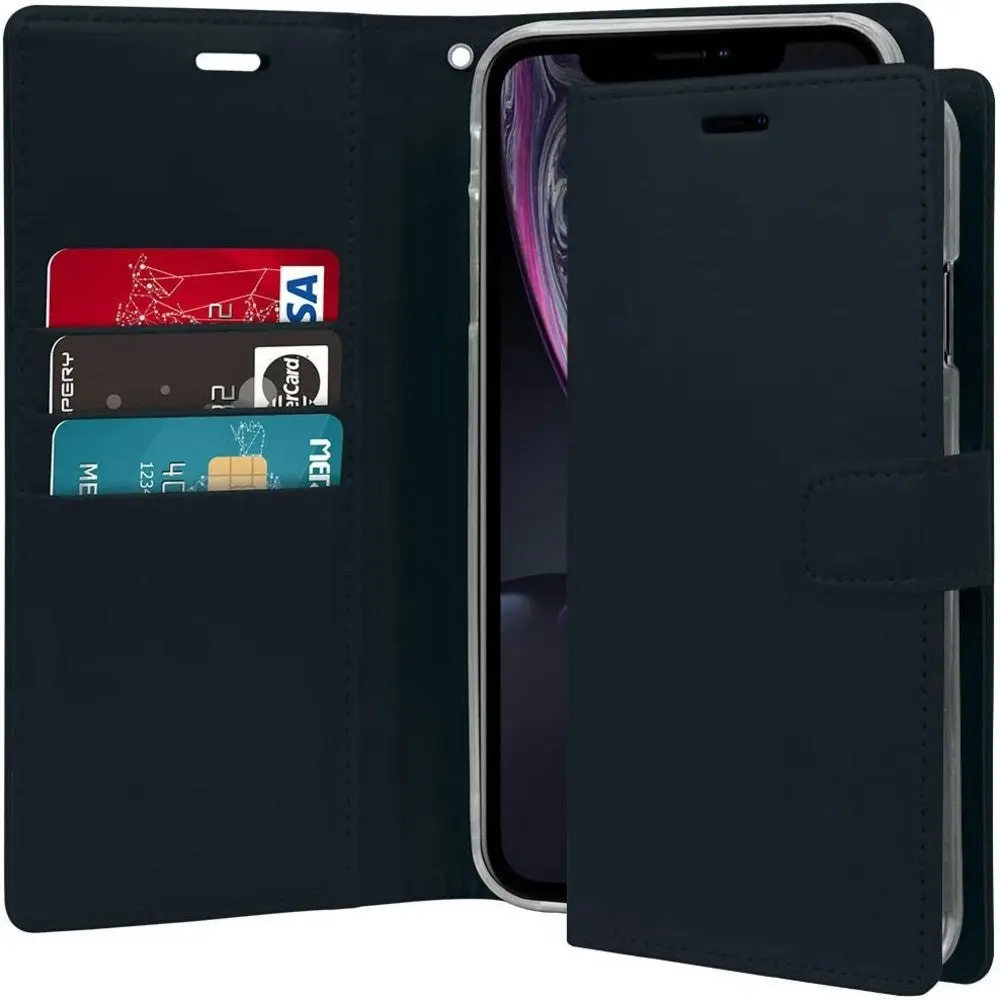 Bluemoon TPU Book Case for iPhone XR  6.1'' - Navy