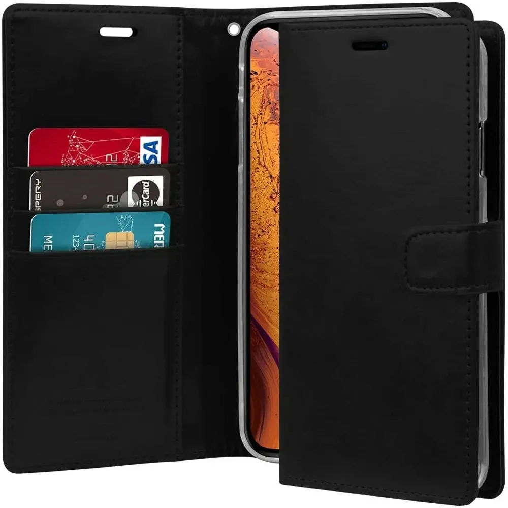 Bluemoon TPU Book Case For iPhone XS Max 6.5'' - Black