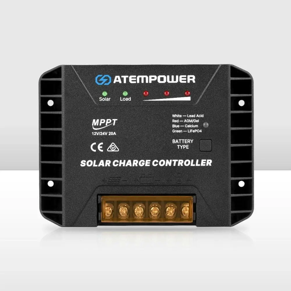 Atem Power 20A MPPT Solar Charge Controller  Regulator 12V/24V Lithium Compatible