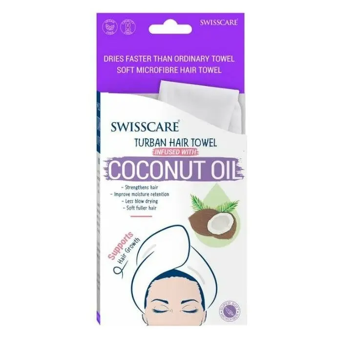 Swisscare Hair Wrap Towel Infused with Coconut Oil