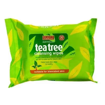 Beauty Formulas Tea Tree - Face Cleansing Wipes