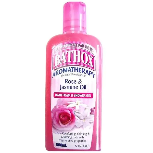 Bathox Shower Gel & Bath Foam - Rose & Jasmine Oil