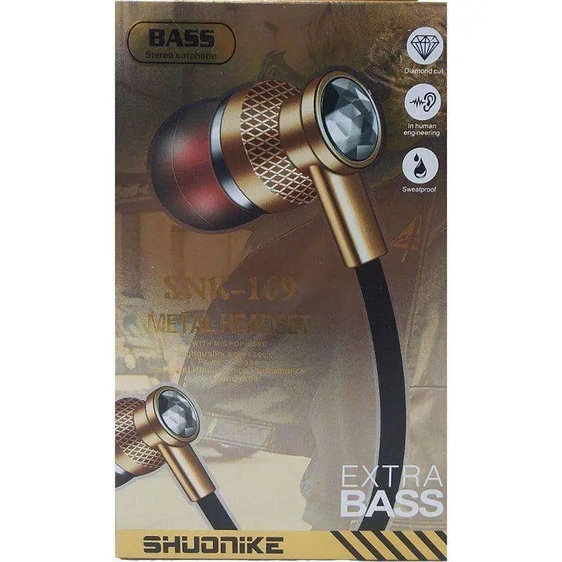 Earphones - Extra Bass with Built in Microphone