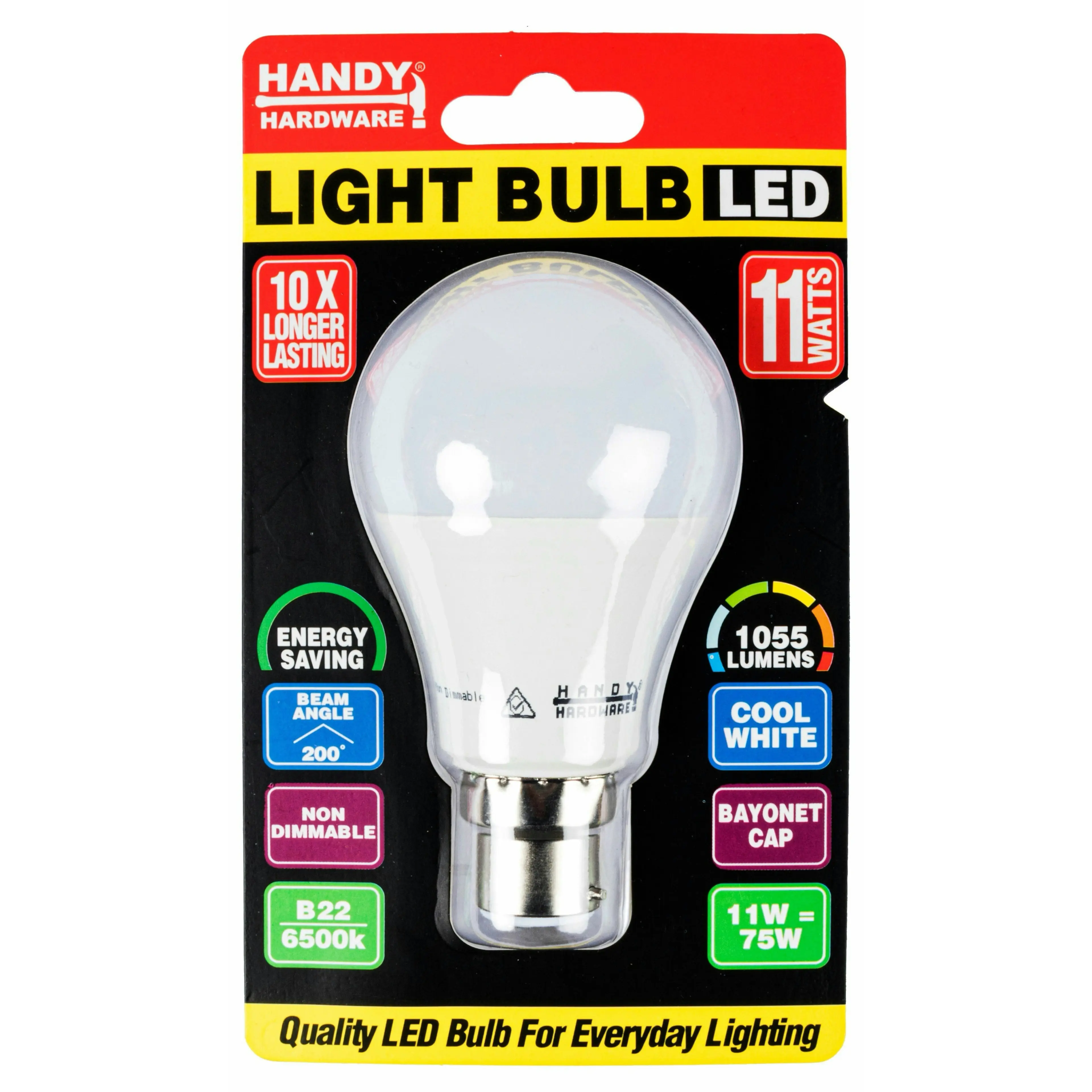 Light Bulb LED 11W Cool White - B22 Bayonet 1 Piece