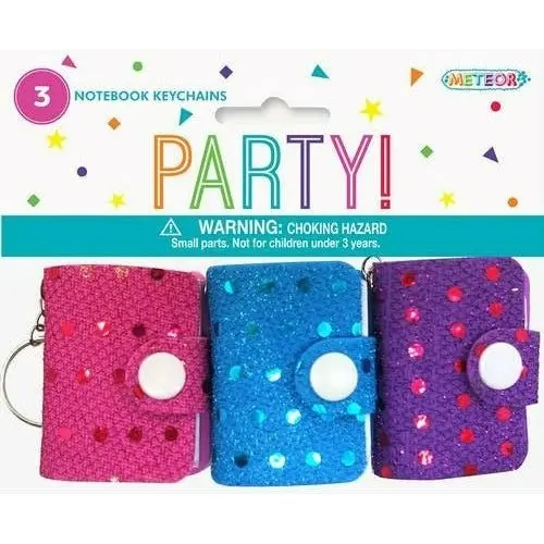 Sequin Keychain Notebooks - Party Favors