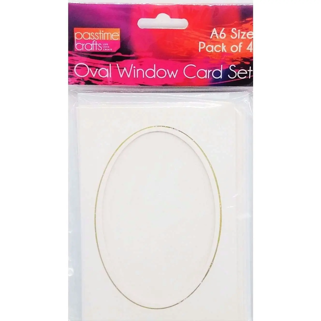 Card & Envelope Set - Oval Cut Out