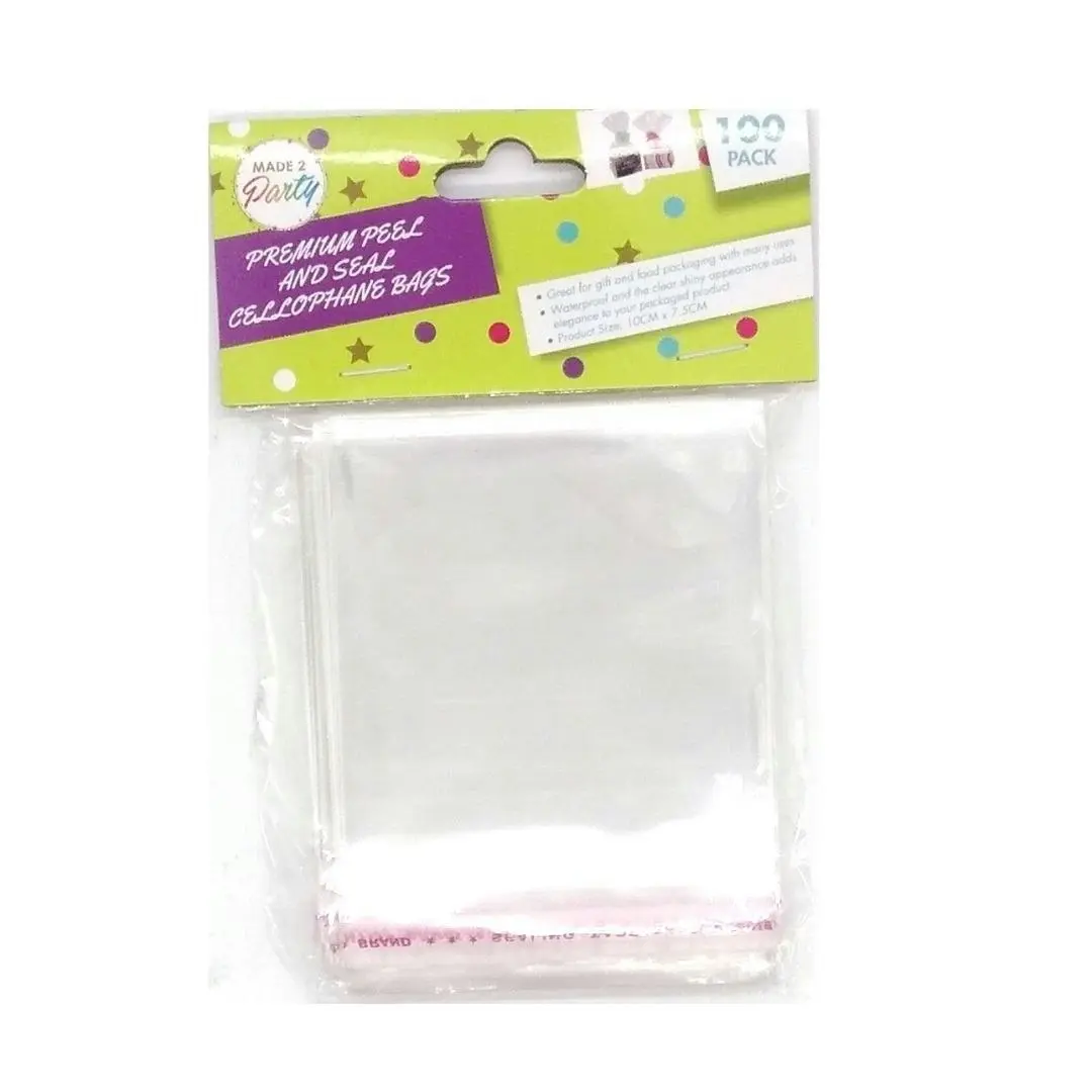 Cellophane Resealable Bags - Clear