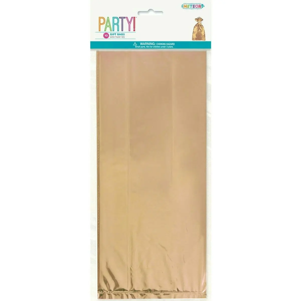 Cello Loot Party Bags - Rose Gold