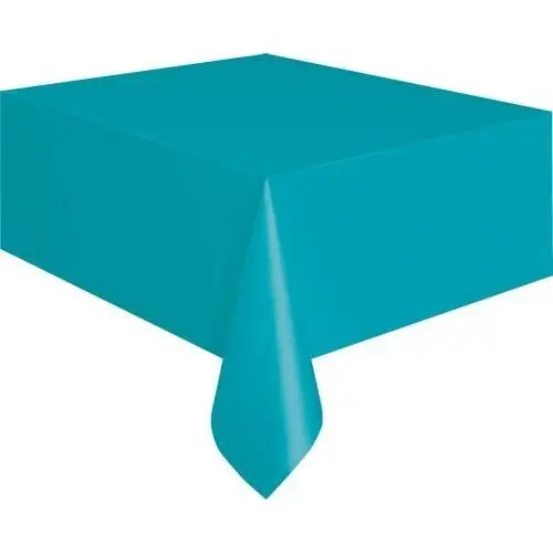 Plastic Tablecover - Caribbean Teal