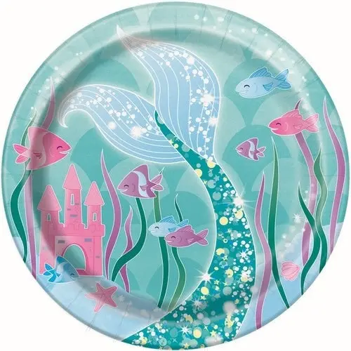 Mermaid Paper Plates