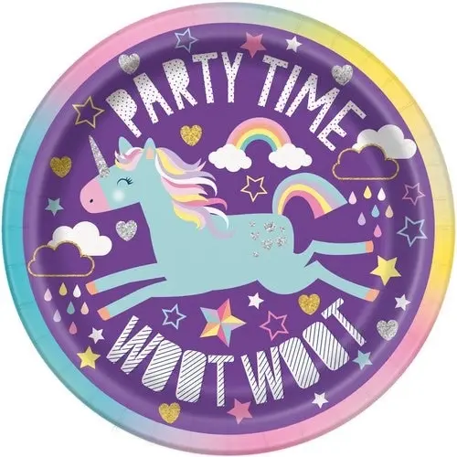 Unicorn Party Paper Plates