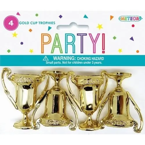 Gold Cup Trophies - Party Favors