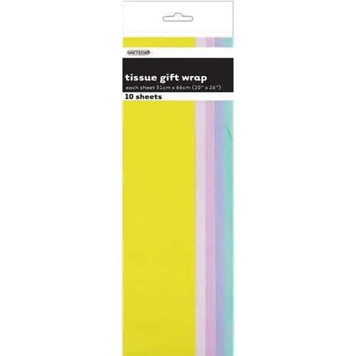 Tissue Gift Wrap - Assorted Pastel