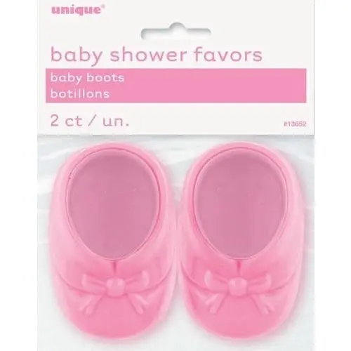 Baby Shower Party Favors - Boots Pink