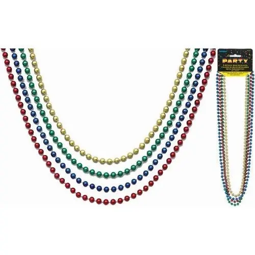 Bead Necklaces - Metallic