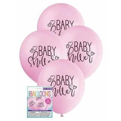 Baby Shower Latex Balloons - Pink