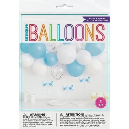 Latex Balloon Arch Kit - Blue & White