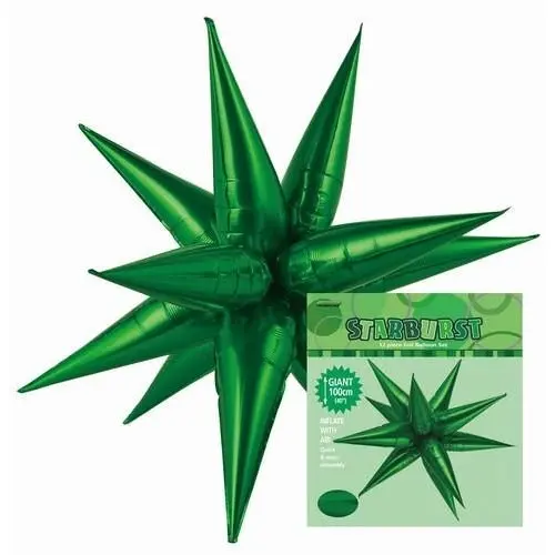 Glitz Starburst - Emerald Green Foil Balloon