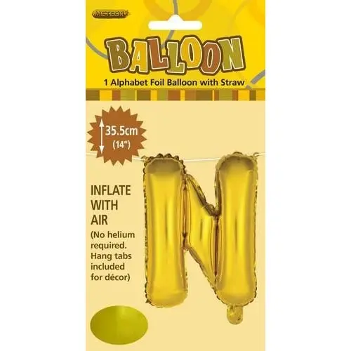 Gold N Alphabet Foil Balloon