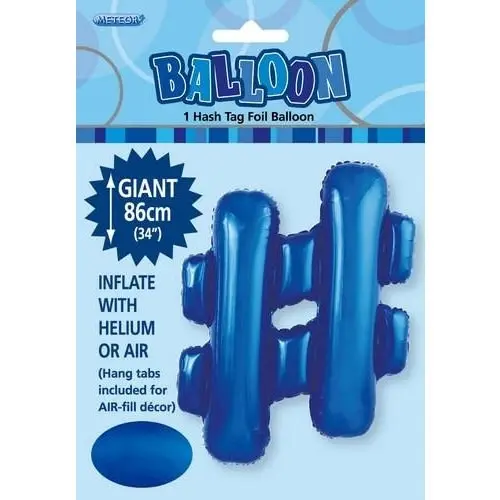 Royal Blue # Alphabet Foil Balloon 86cm