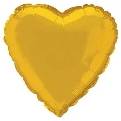 Gold - Heart Foil Balloon