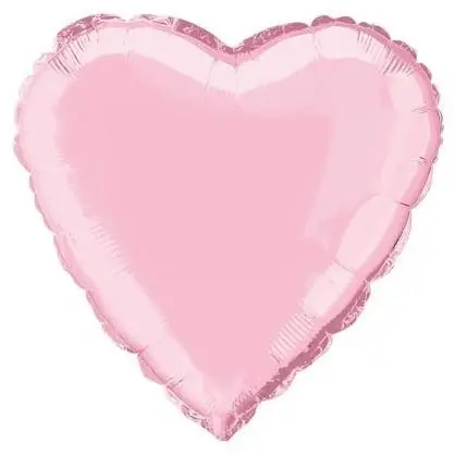 Pastel Pink Heart Foil Balloon