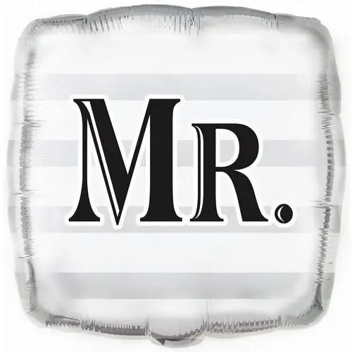 Wedding Mr Square Foil Balloon