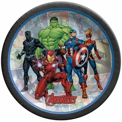 Marvel Avengers Powers Unite Paper Plates