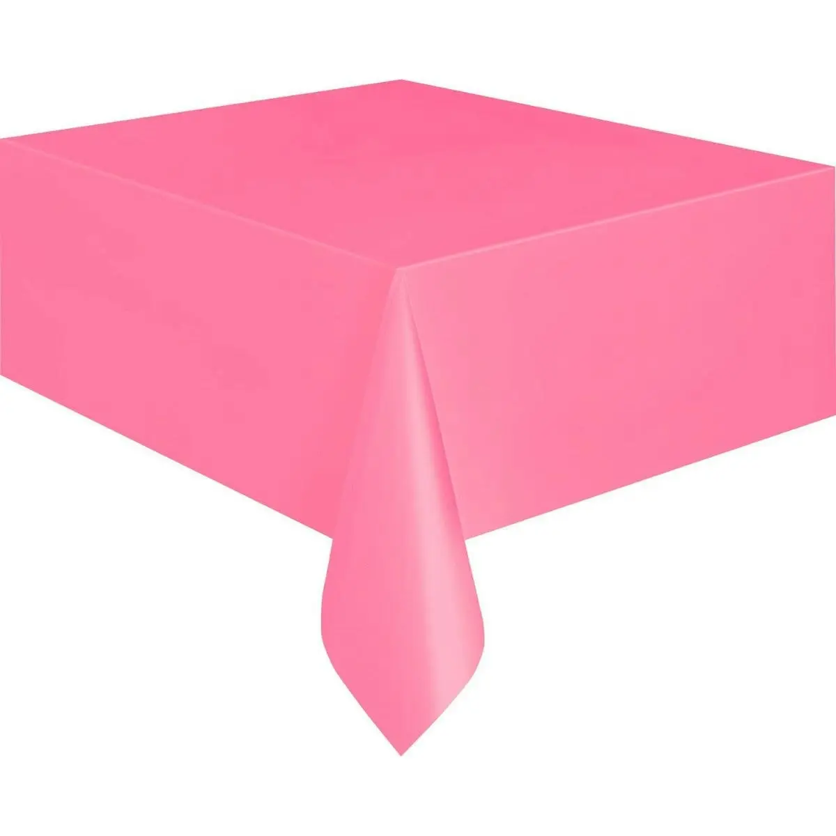 Rectangle Plastic Tablecover - Hot Pink