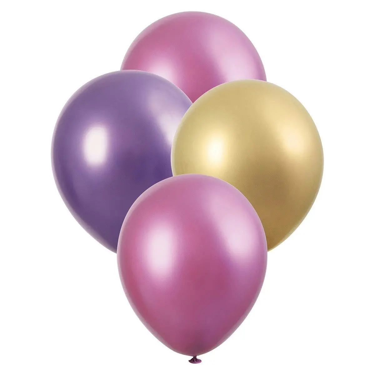 Latex Balloons - Pink/Purple/Gold