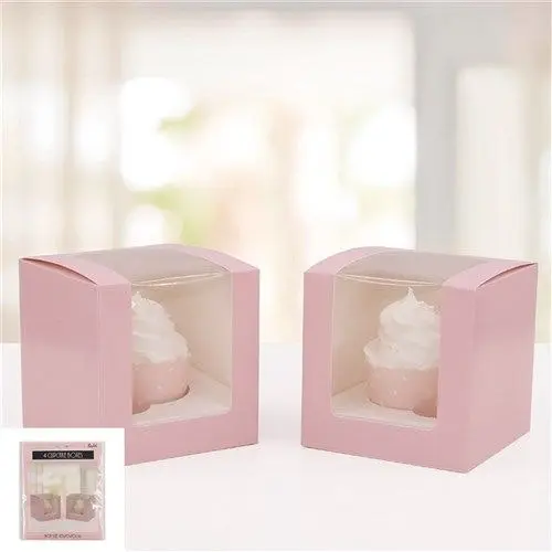 Single Cupcake Boxes - Pink