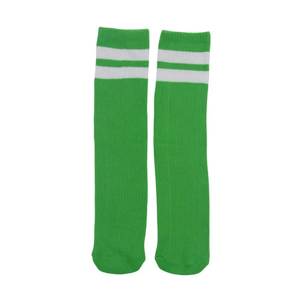 Stripe Knee High Socks - Green