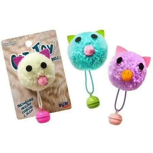 Plush Cat Toy with Bell