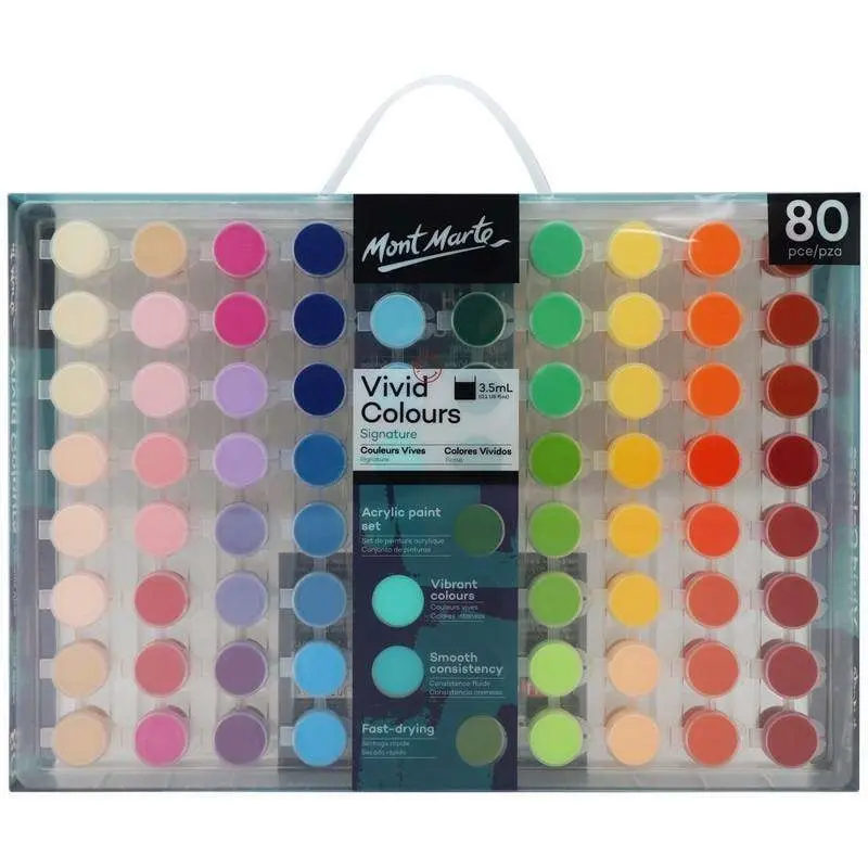 Mont Marte - Vivid Colours Acrylic Paint Set ONLINE PRICE ONLY