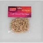 Craft Natural Wooden Mini Pegs