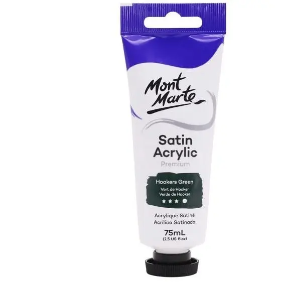 Mont Marte Satin Acrylic Paint - Hookers Green