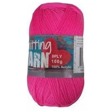 Knitting Yarn - Fluro Pink