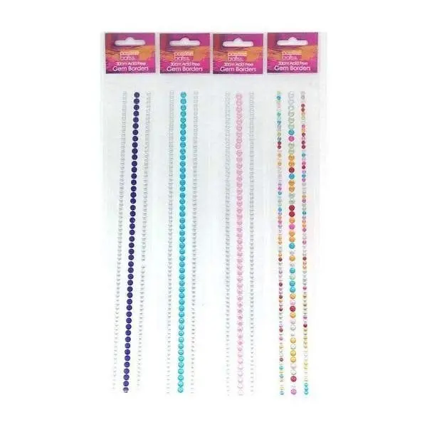 Sticker Strips - Gem Borders