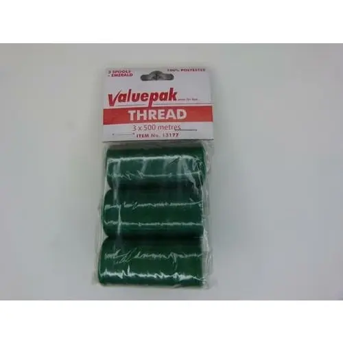 Valuepak Thread Emerald - 3 x 500m