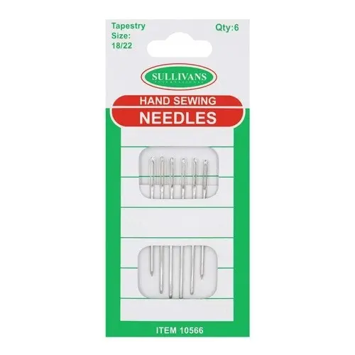 Hand Sewing Needles Tapestry - 6 Pieces Size 18 and 22