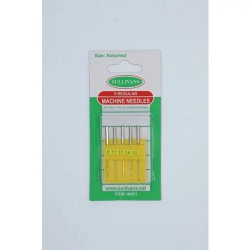 5 Regular Machine Needles - Size Assorted