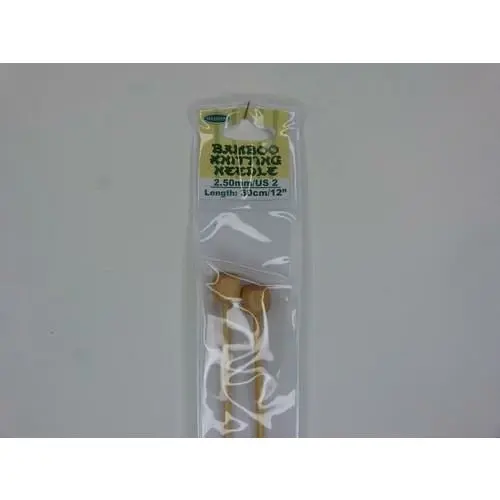 Bamboo Knitting Needle 30cm - 2.5mm