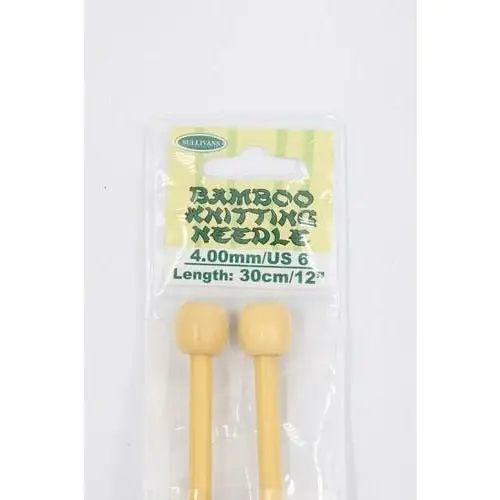 Bamboo Knitting Needle 30cm - 4mm