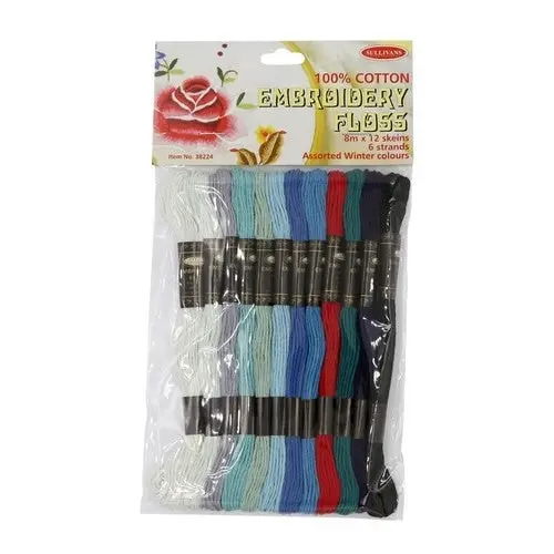 Embroidery Floss 100% Cotton - Winter Colours