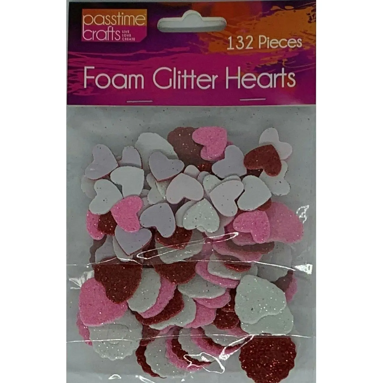 Foam - Glitter Hearts